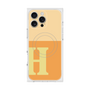 プレミアムスクエアケース with MagSafe［ オリジナル - initial two tone - H orange ］