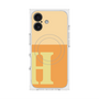 プレミアムスクエアケース with MagSafe［ オリジナル - initial two tone - H orange ］