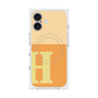 プレミアムスクエアケース with MagSafe［ オリジナル - initial two tone - H orange ］