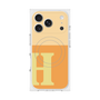 プレミアムスクエアケース with MagSafe［ オリジナル - initial two tone - H orange ］