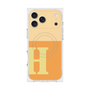 プレミアムスクエアケース with MagSafe［ オリジナル - initial two tone - H orange ］