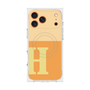 プレミアムスクエアケース with MagSafe［ オリジナル - initial two tone - H orange ］
