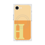 プレミアムスクエアケース with MagSafe［ オリジナル - initial two tone - H orange ］