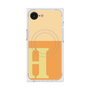 プレミアムスクエアケース with MagSafe［ オリジナル - initial two tone - H orange ］
