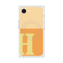 プレミアムスクエアケース with MagSafe［ オリジナル - initial two tone - H orange ］