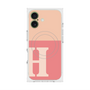 プレミアムスクエアケース with MagSafe［ オリジナル - initial two tone - H pink ］