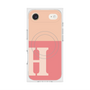 プレミアムスクエアケース with MagSafe［ オリジナル - initial two tone - H pink ］