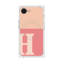 プレミアムスクエアケース with MagSafe［ オリジナル - initial two tone - H pink ］