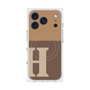 プレミアムスクエアケース with MagSafe［ オリジナル - initial two tone - H brown ］