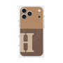 プレミアムスクエアケース with MagSafe［ オリジナル - initial two tone - H brown ］