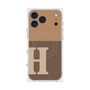 プレミアムスクエアケース with MagSafe［ オリジナル - initial two tone - H brown ］