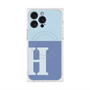 プレミアムスクエアケース with MagSafe［ オリジナル - initial two tone - H blue ］