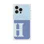 プレミアムスクエアケース with MagSafe［ オリジナル - initial two tone - H blue ］