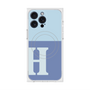 プレミアムスクエアケース with MagSafe［ オリジナル - initial two tone - H blue ］