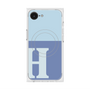 プレミアムスクエアケース with MagSafe［ オリジナル - initial two tone - H blue ］