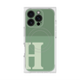 プレミアムスクエアケース with MagSafe［ オリジナル - initial two tone - H green ］