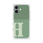 プレミアムスクエアケース with MagSafe［ オリジナル - initial two tone - H green ］