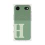 プレミアムスクエアケース with MagSafe［ オリジナル - initial two tone - H green ］
