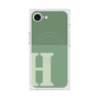 プレミアムスクエアケース with MagSafe［ オリジナル - initial two tone - H green ］