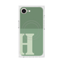 プレミアムスクエアケース with MagSafe［ オリジナル - initial two tone - H green ］
