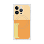 プレミアムスクエアケース with MagSafe［ オリジナル - initial two tone - I orange ］