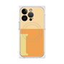 プレミアムスクエアケース with MagSafe［ オリジナル - initial two tone - I orange ］