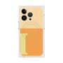 プレミアムスクエアケース with MagSafe［ オリジナル - initial two tone - I orange ］