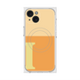 プレミアムスクエアケース with MagSafe［ オリジナル - initial two tone - I orange ］