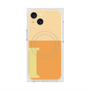 プレミアムスクエアケース with MagSafe［ オリジナル - initial two tone - I orange ］