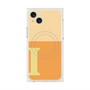 プレミアムスクエアケース with MagSafe［ オリジナル - initial two tone - I orange ］
