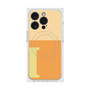 プレミアムスクエアケース with MagSafe［ オリジナル - initial two tone - I orange ］