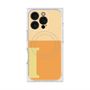 プレミアムスクエアケース with MagSafe［ オリジナル - initial two tone - I orange ］