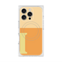 プレミアムスクエアケース with MagSafe［ オリジナル - initial two tone - I orange ］
