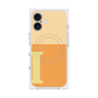 プレミアムスクエアケース with MagSafe［ オリジナル - initial two tone - I orange ］