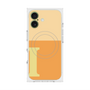 プレミアムスクエアケース with MagSafe［ オリジナル - initial two tone - I orange ］
