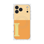 プレミアムスクエアケース with MagSafe［ オリジナル - initial two tone - I orange ］