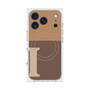 プレミアムスクエアケース with MagSafe［ オリジナル - initial two tone - I brown ］