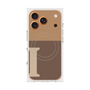 プレミアムスクエアケース with MagSafe［ オリジナル - initial two tone - I brown ］