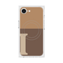 プレミアムスクエアケース with MagSafe［ オリジナル - initial two tone - I brown ］