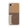 プレミアムスクエアケース with MagSafe［ オリジナル - initial two tone - I brown ］