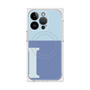プレミアムスクエアケース with MagSafe［ オリジナル - initial two tone - I blue ］