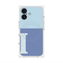 プレミアムスクエアケース with MagSafe［ オリジナル - initial two tone - I blue ］