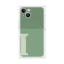 プレミアムスクエアケース with MagSafe［ オリジナル - initial two tone - I green ］