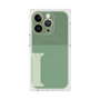 プレミアムスクエアケース with MagSafe［ オリジナル - initial two tone - I green ］