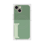 プレミアムスクエアケース with MagSafe［ オリジナル - initial two tone - I green ］