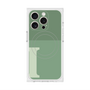 プレミアムスクエアケース with MagSafe［ オリジナル - initial two tone - I green ］