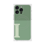 プレミアムスクエアケース with MagSafe［ オリジナル - initial two tone - I green ］