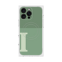 プレミアムスクエアケース with MagSafe［ オリジナル - initial two tone - I green ］