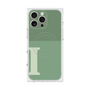 プレミアムスクエアケース with MagSafe［ オリジナル - initial two tone - I green ］