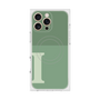 プレミアムスクエアケース with MagSafe［ オリジナル - initial two tone - I green ］